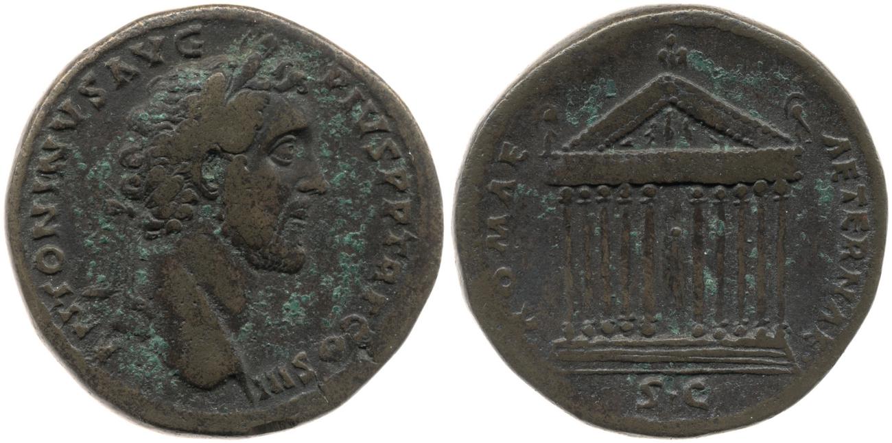 RIC III Antoninus Pius 623, аверс, Британский музей