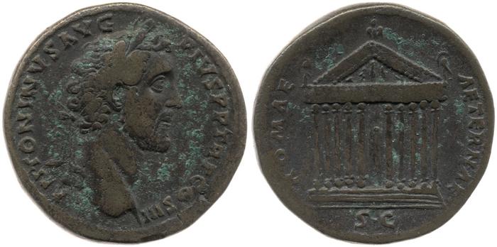 RIC III Antoninus Pius 623, реверс, Британский музей
