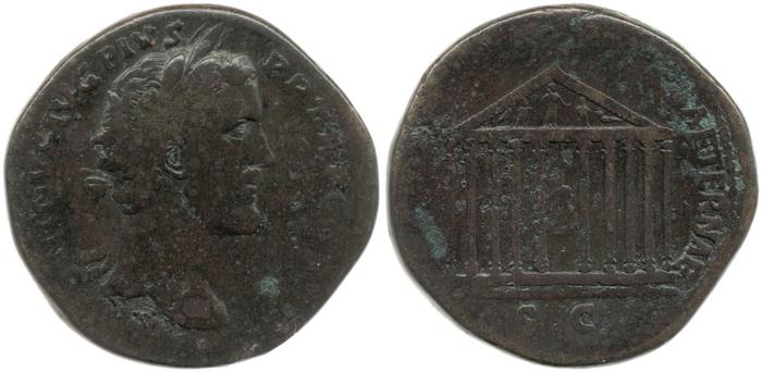 RIC III Antoninus Pius 623, реверс, Британский музей