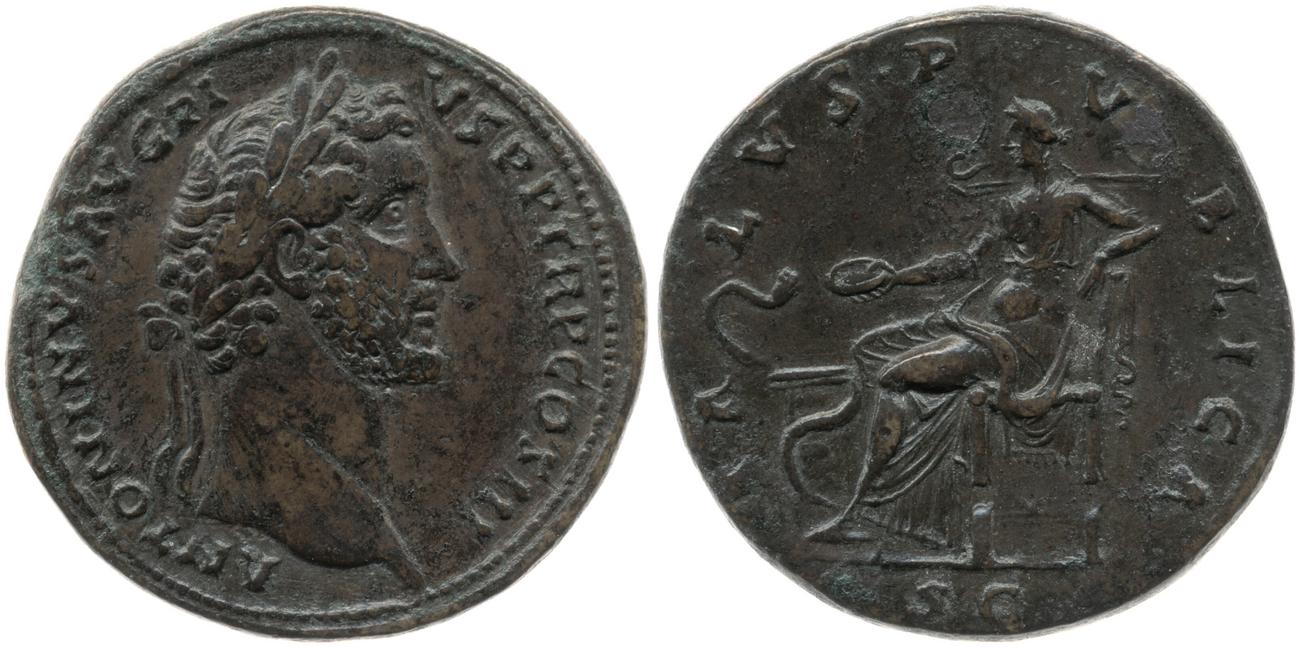 RIC III Antoninus Pius 638, аверс, Британский музей