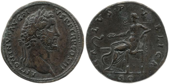 RIC III Antoninus Pius 638, реверс, Британский музей
