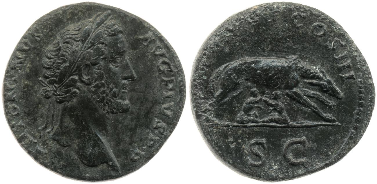 RIC III Antoninus Pius 648, аверс, Британский музей