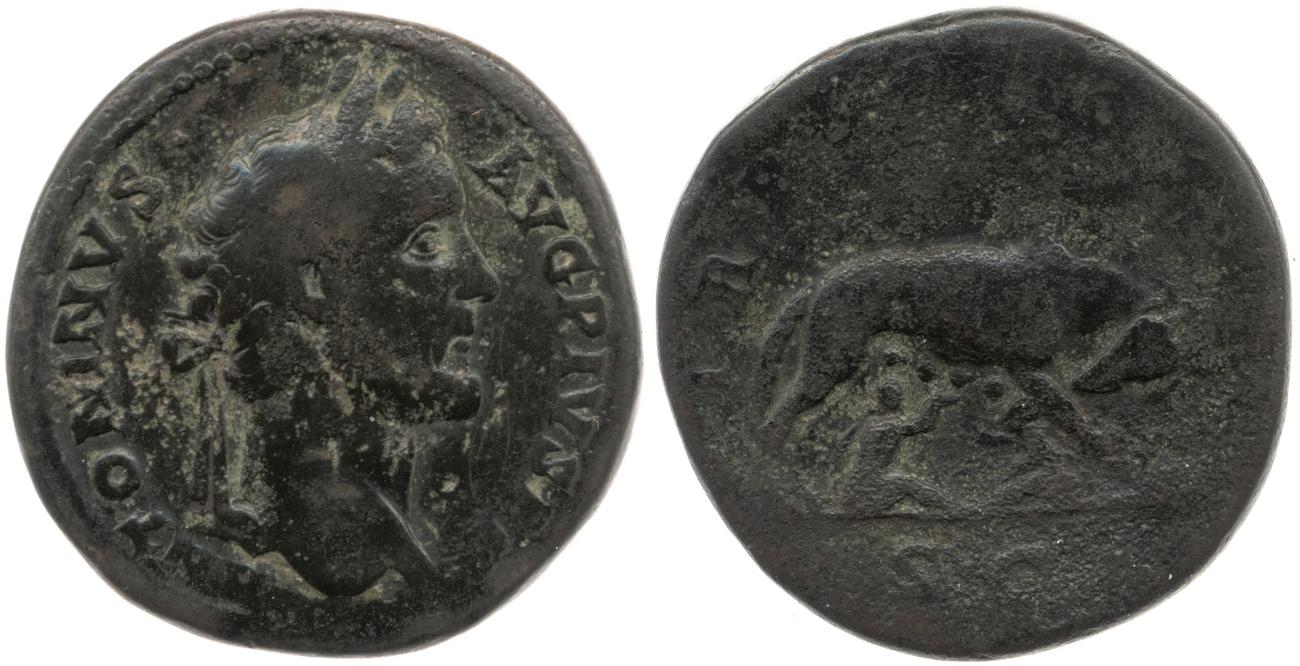 RIC III Antoninus Pius 648, аверс, Британский музей