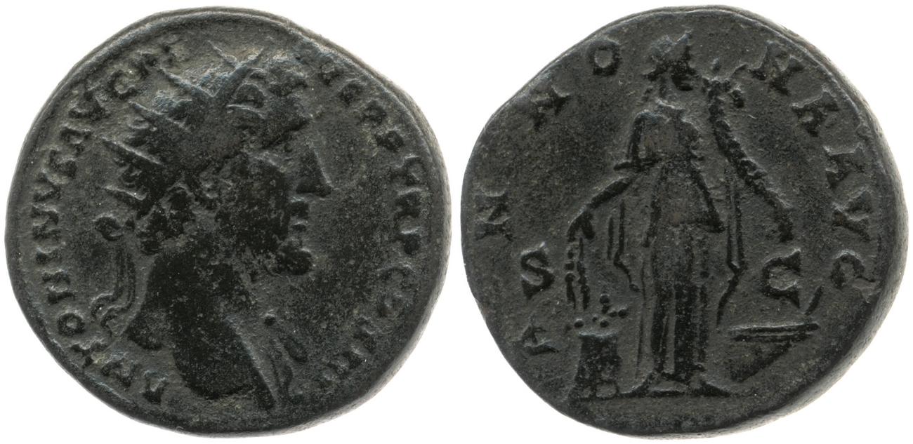 RIC III Antoninus Pius 656, аверс, Британский музей