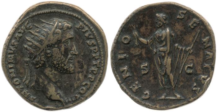 RIC III Antoninus Pius 660A, реверс, Британский музей