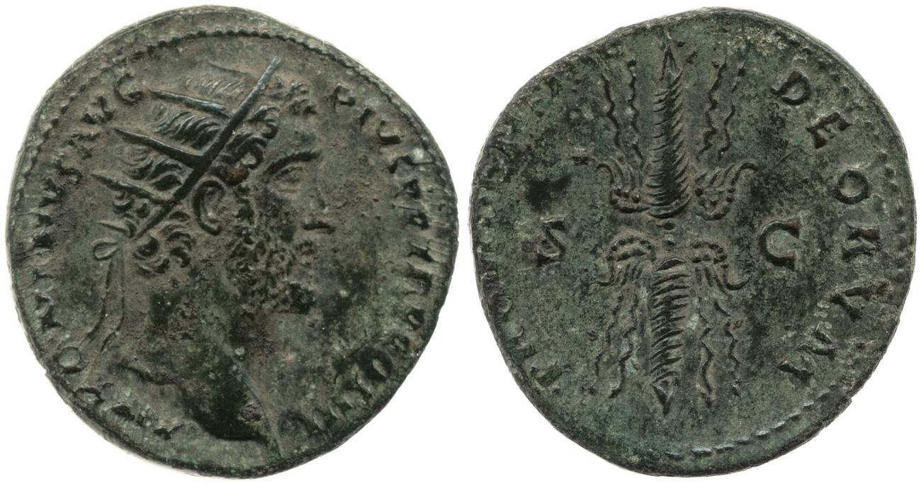 RIC III Antoninus Pius 663, аверс, Британский музей