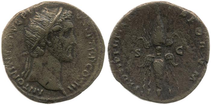 RIC III Antoninus Pius 663, реверс, Британский музей
