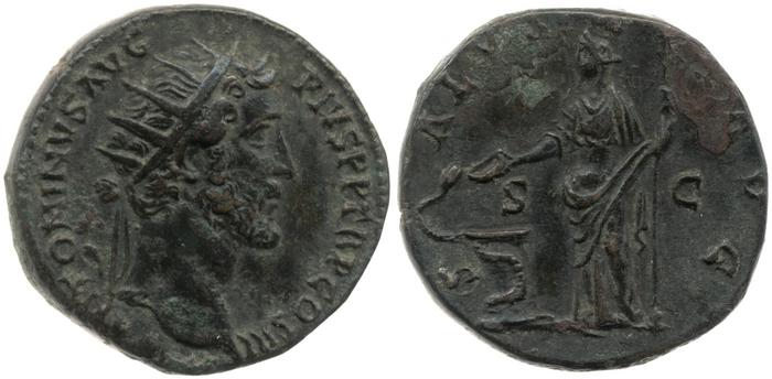 RIC III Antoninus Pius 668, реверс, Британский музей