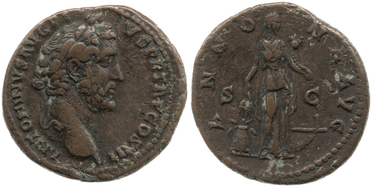 RIC III Antoninus Pius 675, аверс, Британский музей