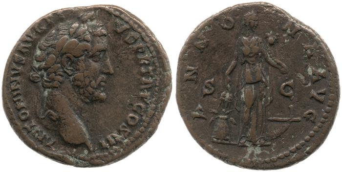 RIC III Antoninus Pius 675, реверс, Британский музей