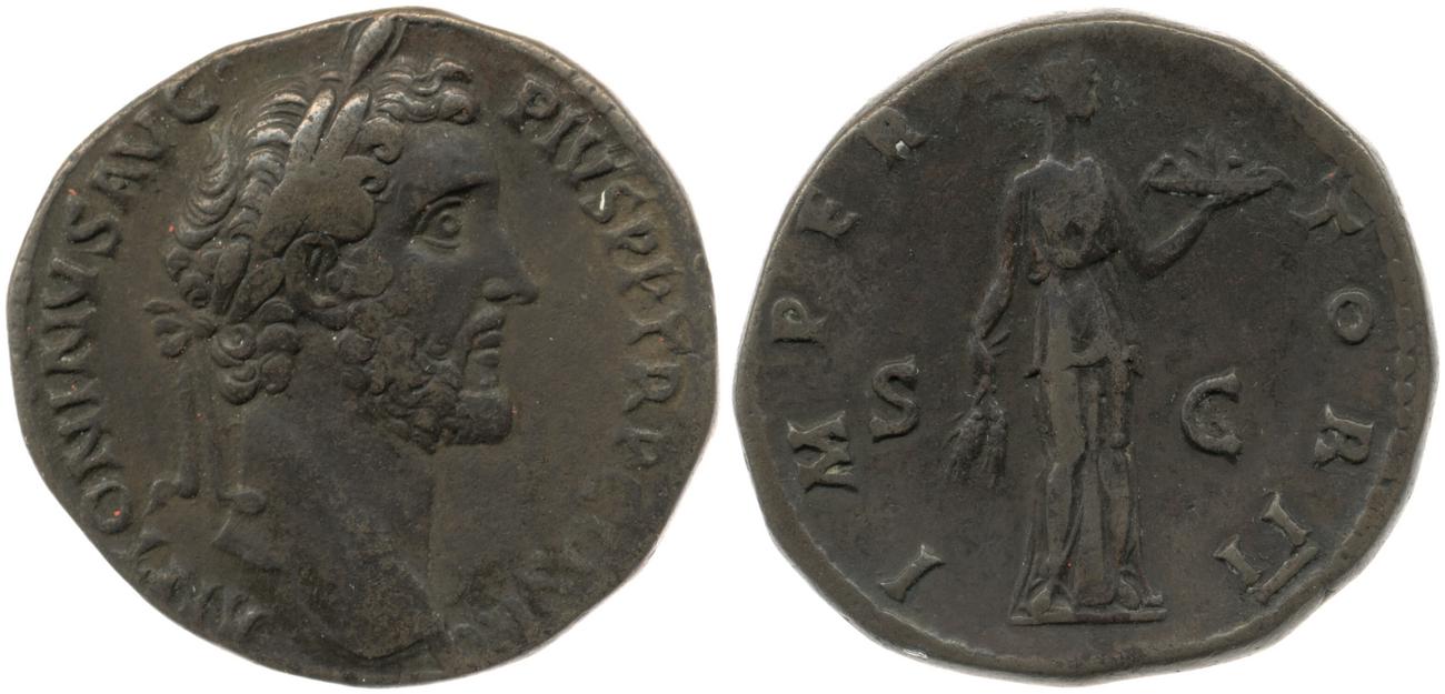 RIC III Antoninus Pius 716A, аверс, bm