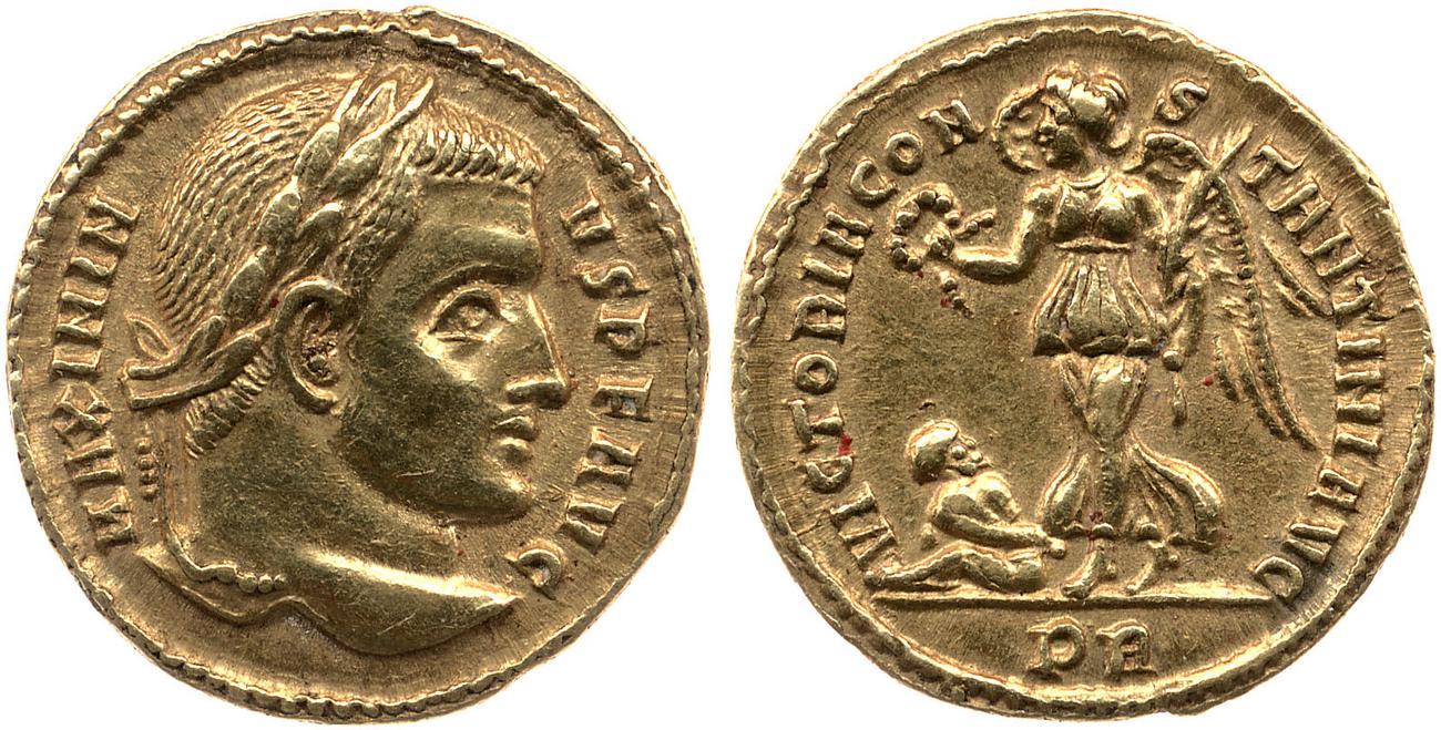 RIC VI Treveri 817b, аверс, Британский музей