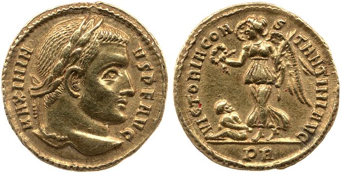 RIC VI Treveri 817b, реверс, Британский музей
