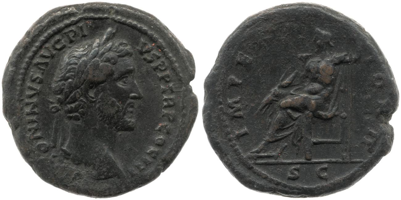 RIC III Antoninus Pius 727A, аверс, Британский музей