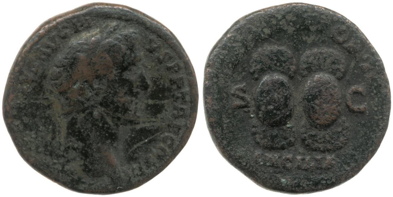 RIC III Antoninus Pius 736A, аверс, Британский музей