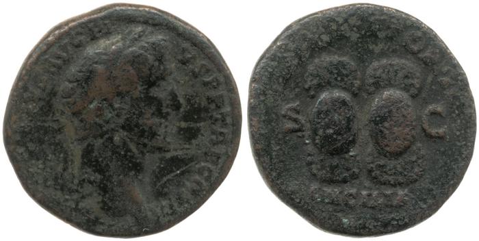RIC III Antoninus Pius 736A, реверс, Британский музей