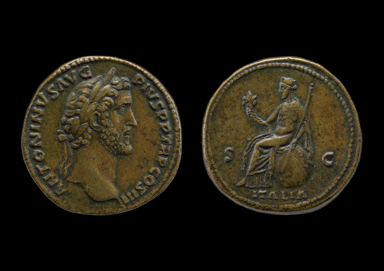 RIC III Antoninus Pius 746A, аверс, bm