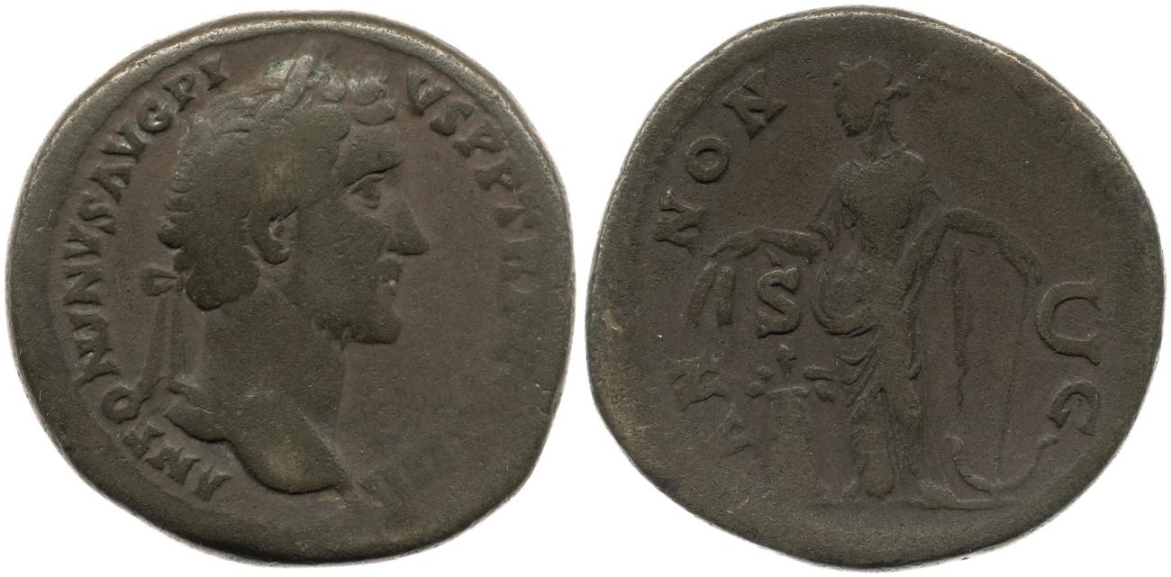 RIC III Antoninus Pius 756, аверс, Британский музей