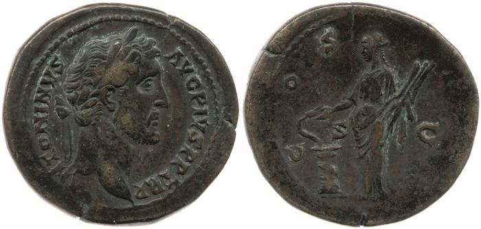 RIC III Antoninus Pius 761, реверс, Британский музей