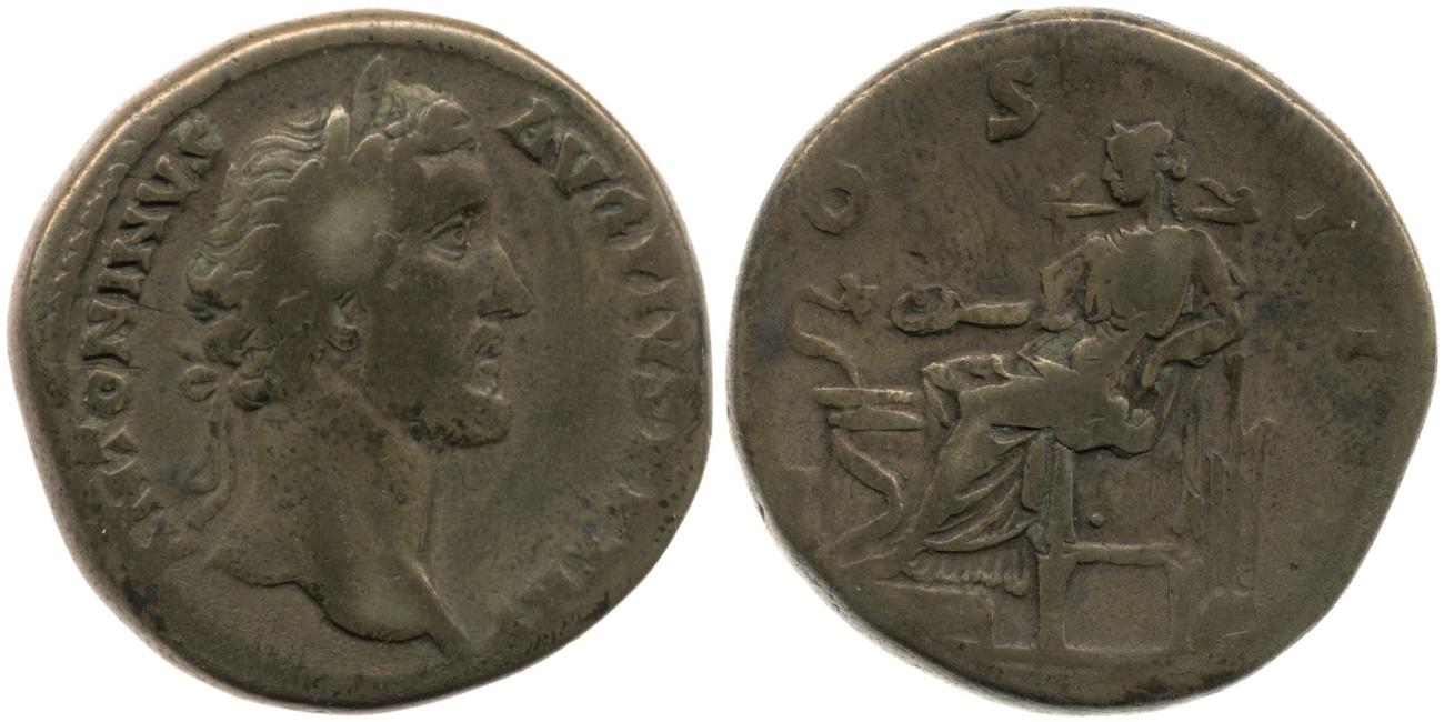 RIC III Antoninus Pius 763, аверс, Британский музей