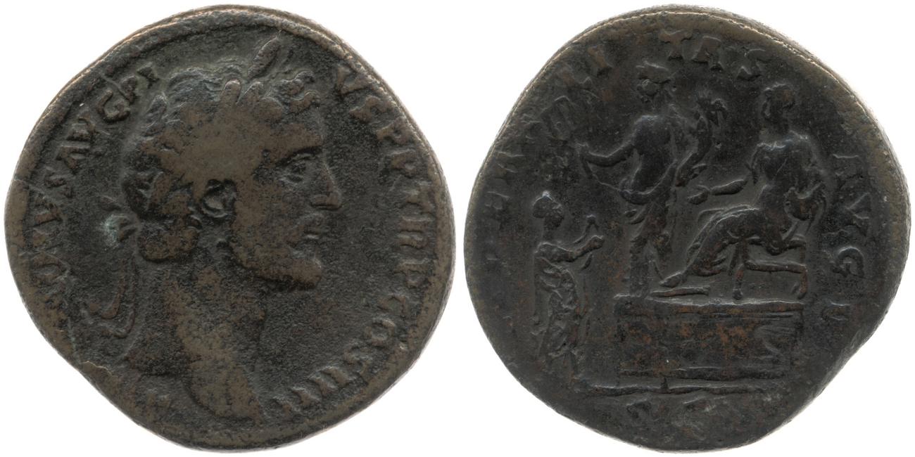 RIC III Antoninus Pius 775, аверс, Британский музей