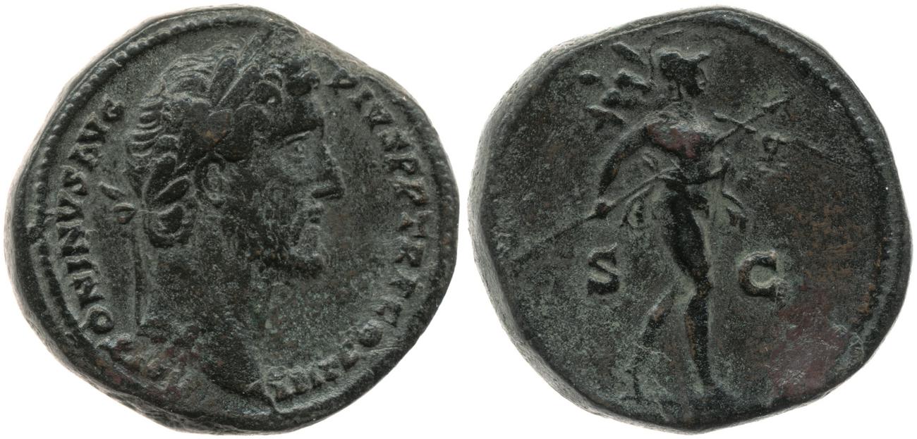 RIC III Antoninus Pius 778, аверс, bm