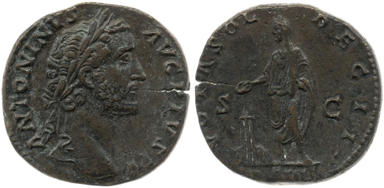 RIC III Antoninus Pius 792, аверс, Британский музей
