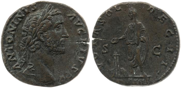 RIC III Antoninus Pius 792, реверс, Британский музей