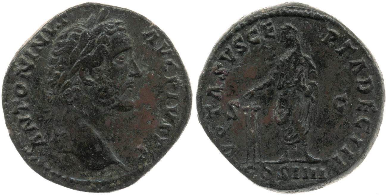 RIC III Antoninus Pius 794, аверс, Британский музей