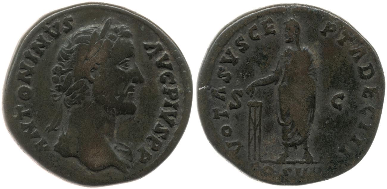 RIC III Antoninus Pius 794, аверс, Британский музей