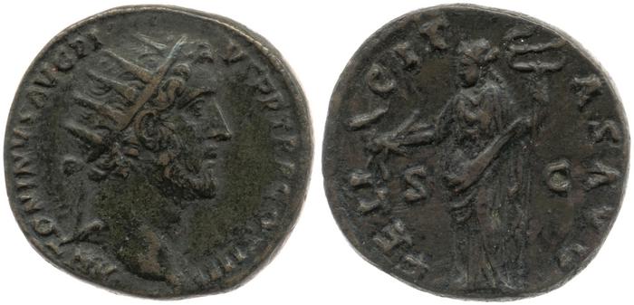 реверс RIC III Antoninus Pius 800
