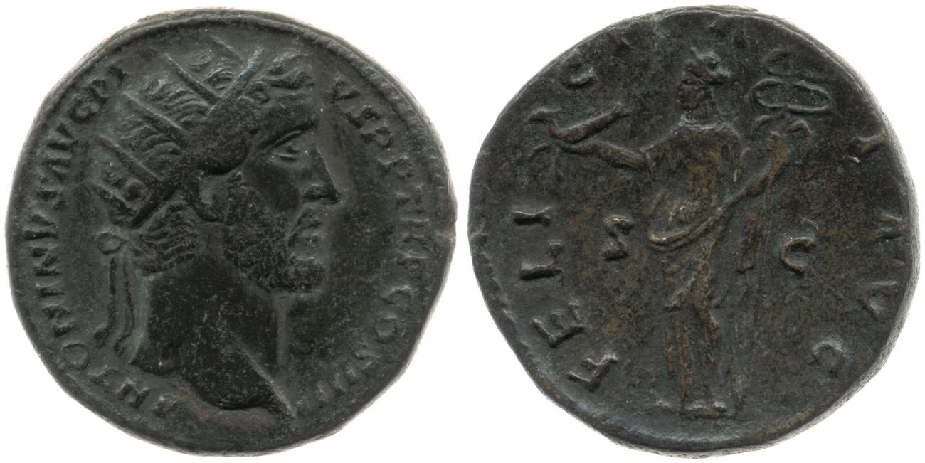 RIC III Antoninus Pius 800, аверс, bm