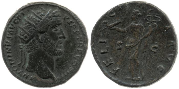 RIC III Antoninus Pius 800, реверс, bm