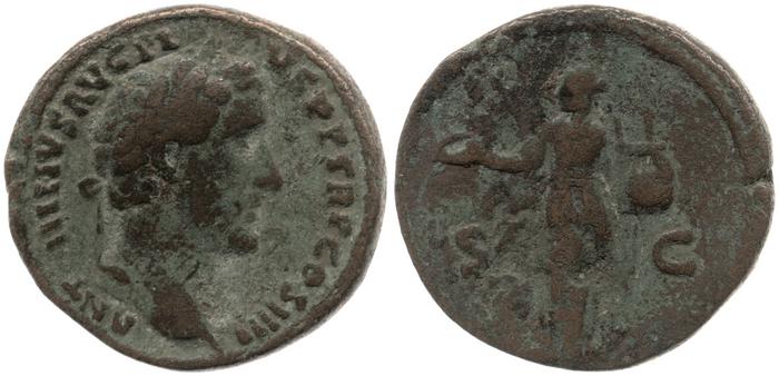 реверс RIC III Antoninus Pius 824A
