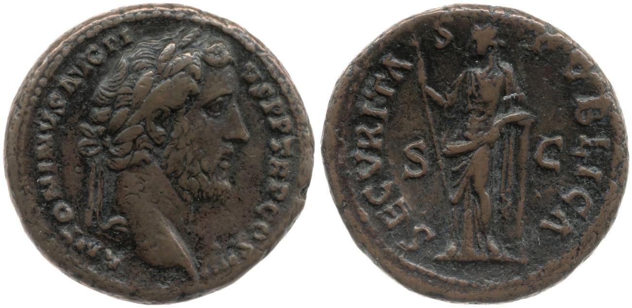 RIC III Antoninus Pius 828, аверс, bm