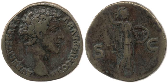 RIC III Antoninus Pius 1243A, реверс, bm