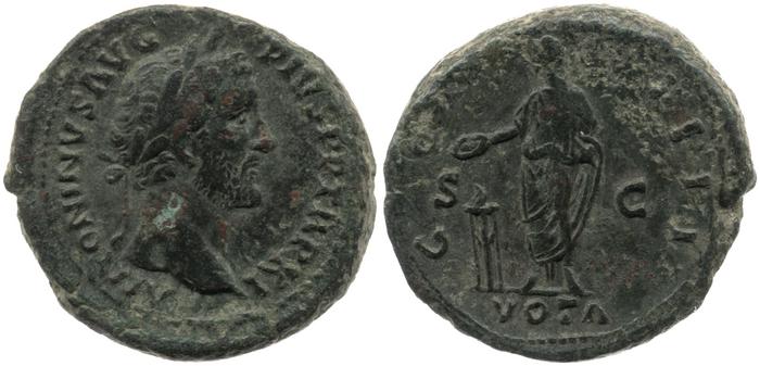 реверс RIC III Antoninus Pius 852A