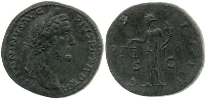 RIC III Antoninus Pius 855, реверс, bm