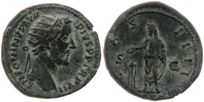 реверс RIC III Antoninus Pius 858A