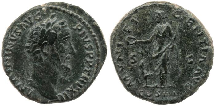 RIC III Antoninus Pius 861, реверс, bm