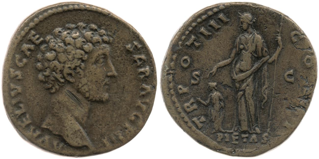 RIC III Antoninus Pius 1281A, аверс, bm