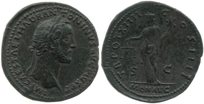 реверс RIC III Antoninus Pius 872
