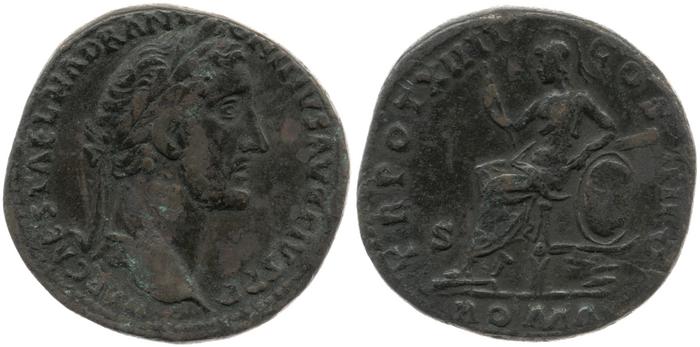 RIC III Antoninus Pius 874, реверс, bm