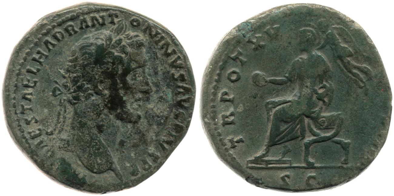 RIC III Antoninus Pius 889, аверс, bm