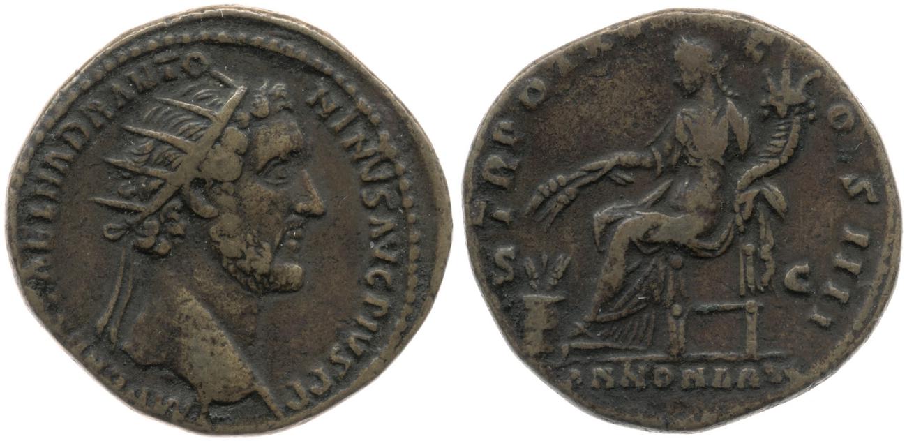 RIC III Antoninus Pius 898, аверс, bm