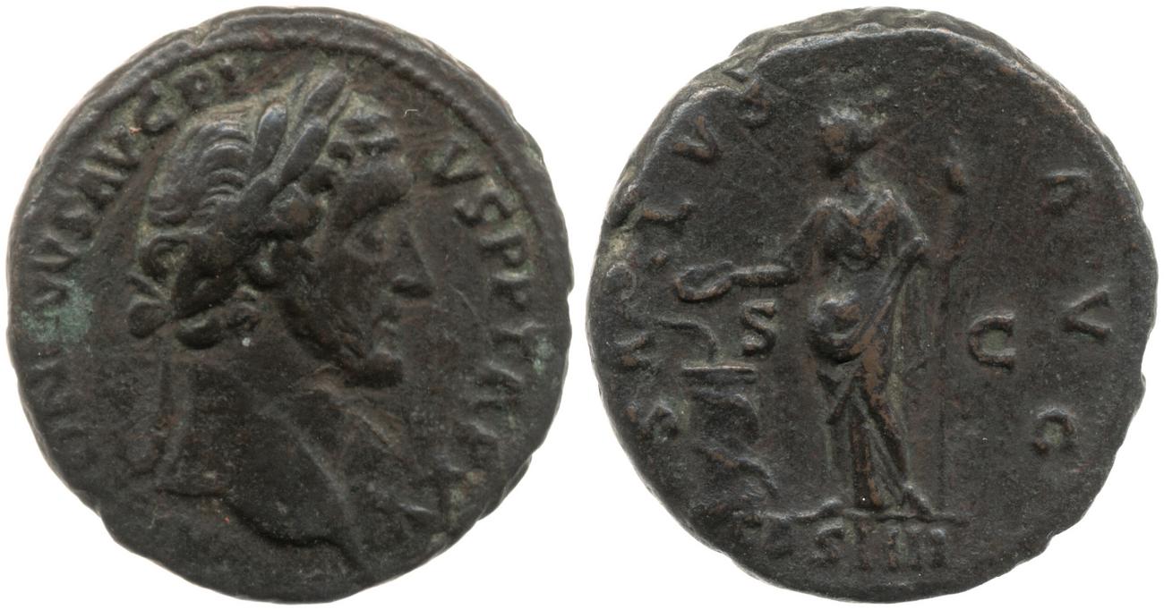 RIC III Antoninus Pius 900A, аверс, bm
