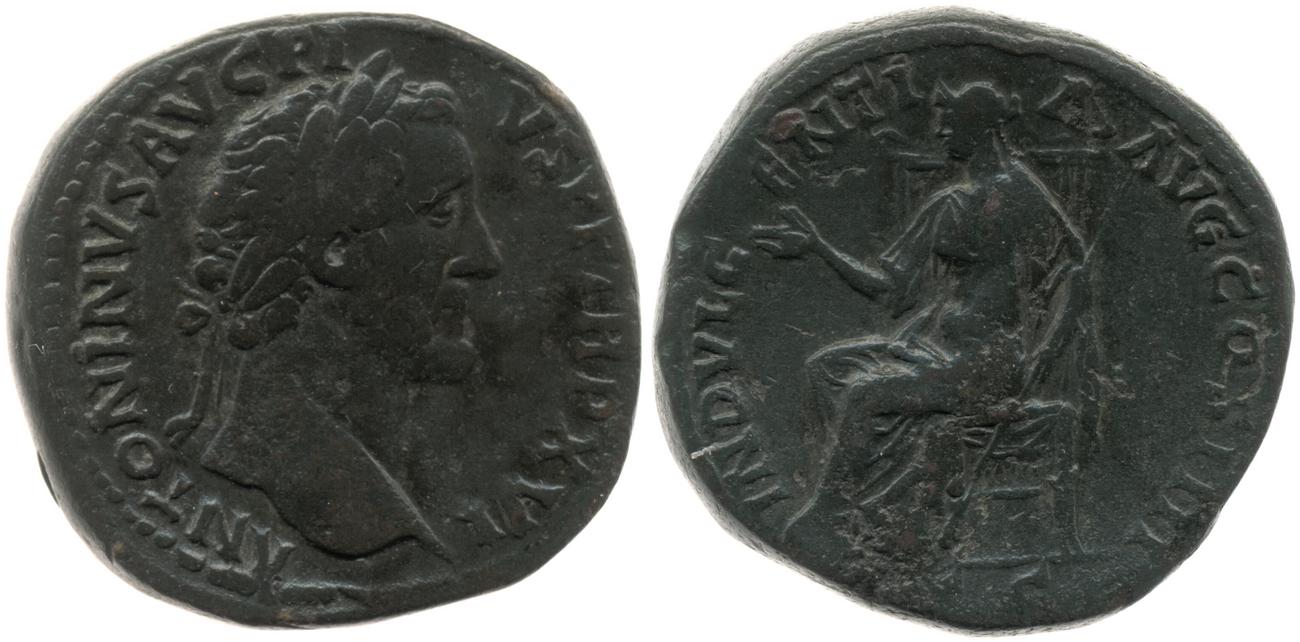 RIC III Antoninus Pius 904, аверс, bm