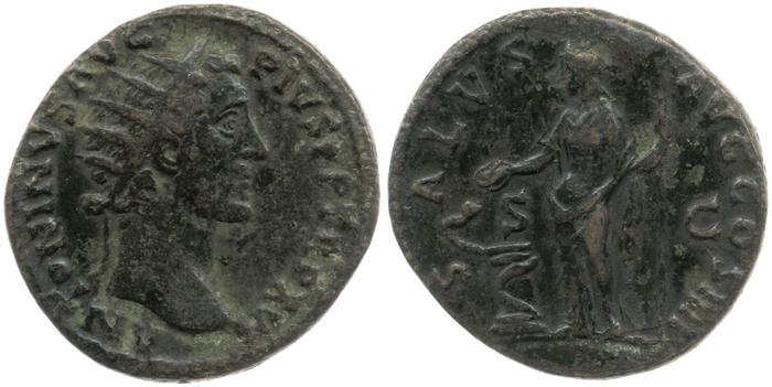 RIC III Antoninus Pius 909A, реверс, bm