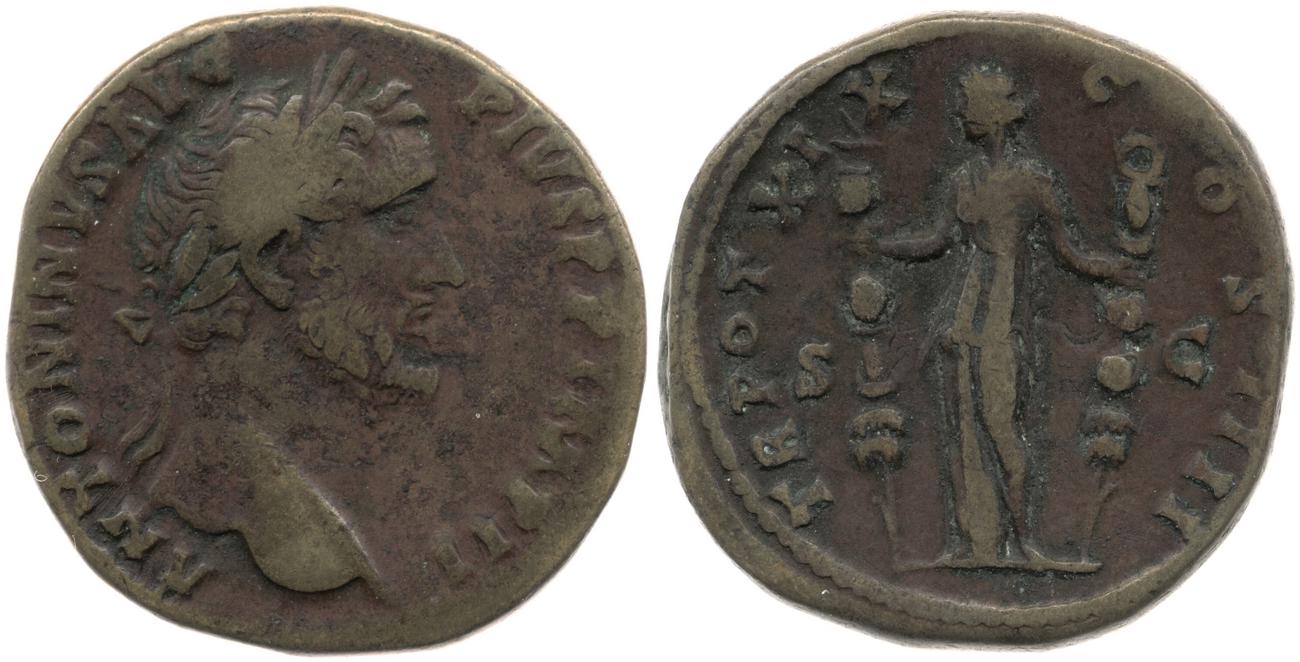 RIC III Antoninus Pius 943A, аверс, bm
