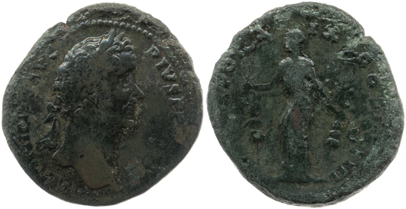 RIC III Antoninus Pius 943A, аверс, bm